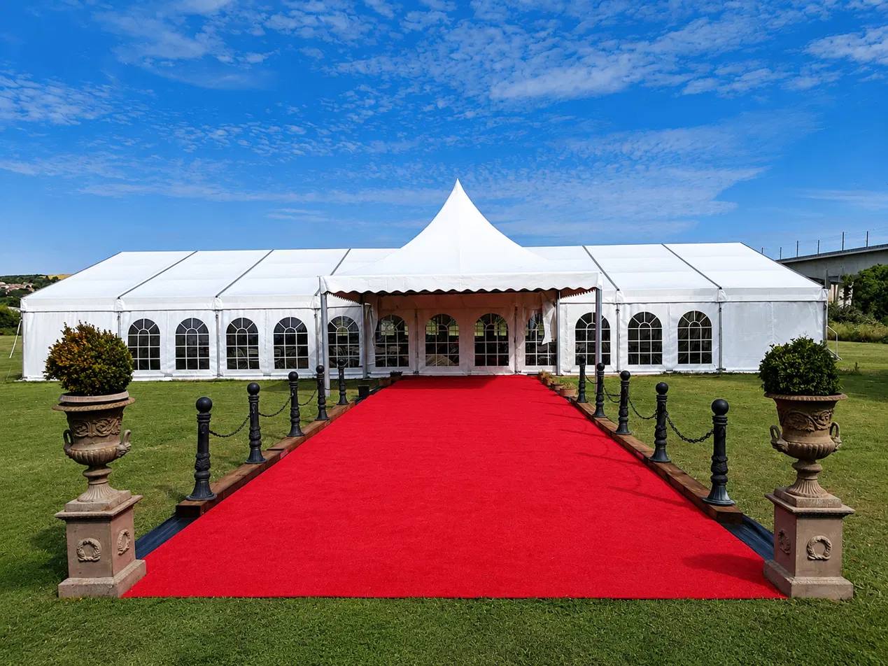 Premium marquee tent with entrance