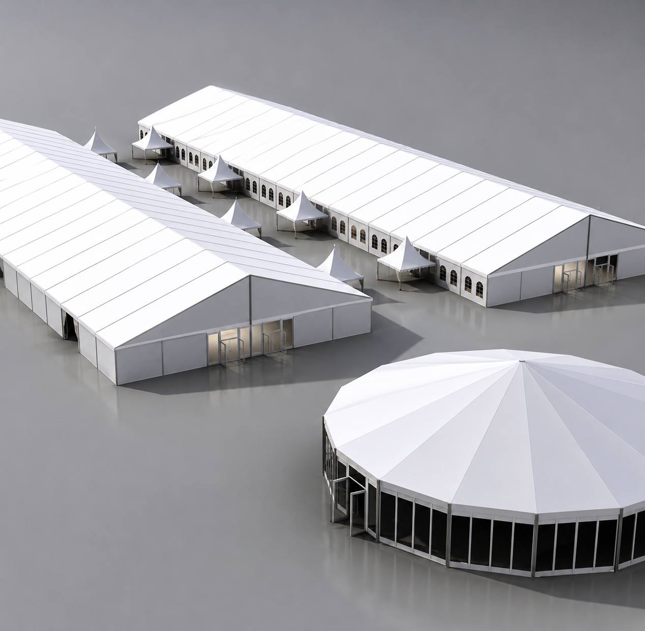 3D tent structure models