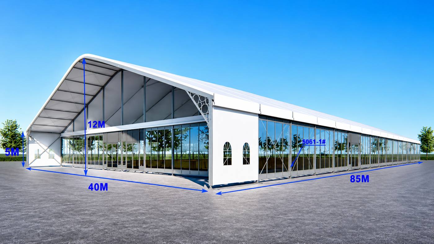 Large industrial clearspan structure